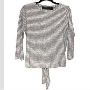 Code X Mode gray stripe top size large